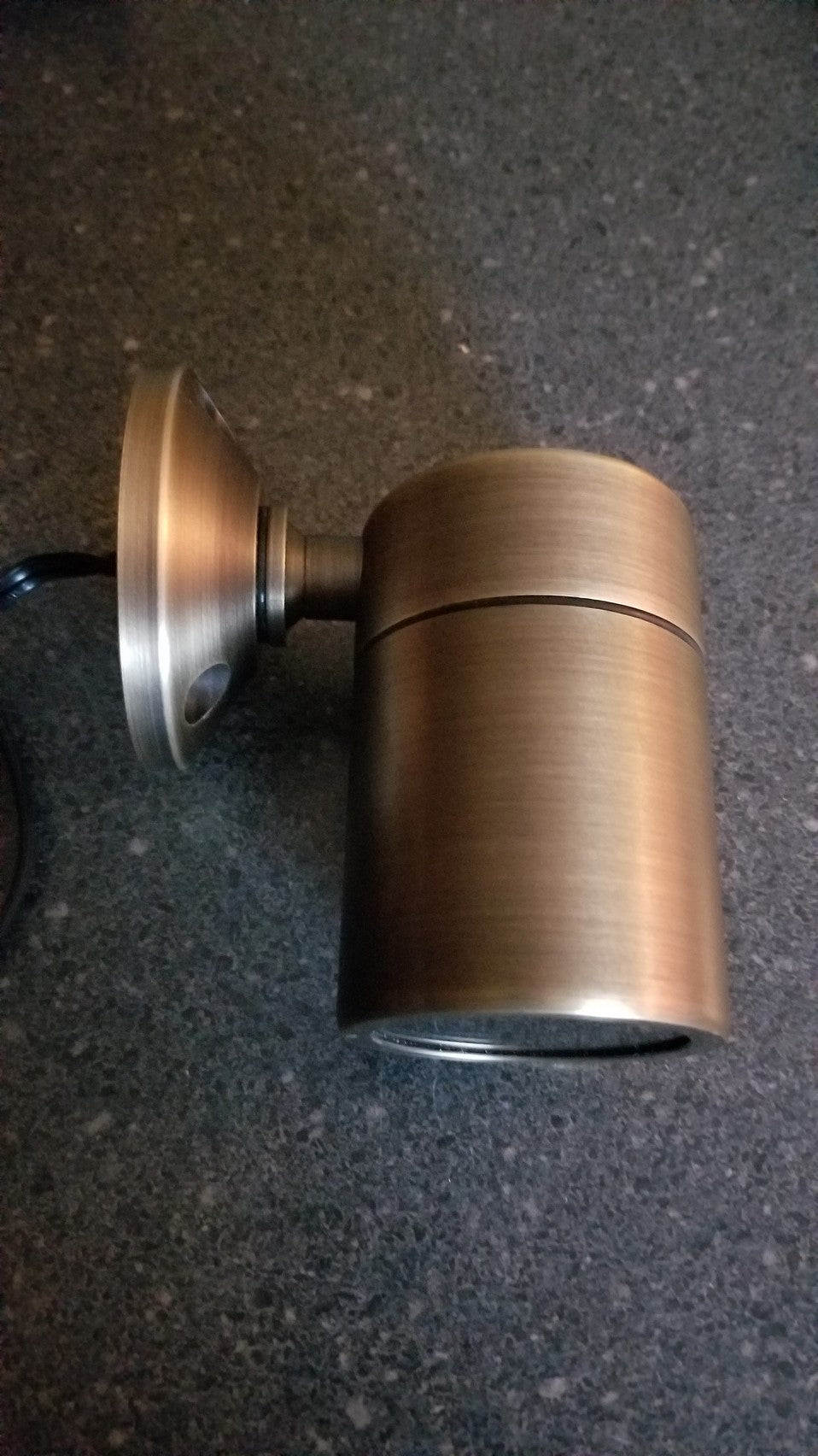 Antique Brass Down (Deck) Cylinder Light