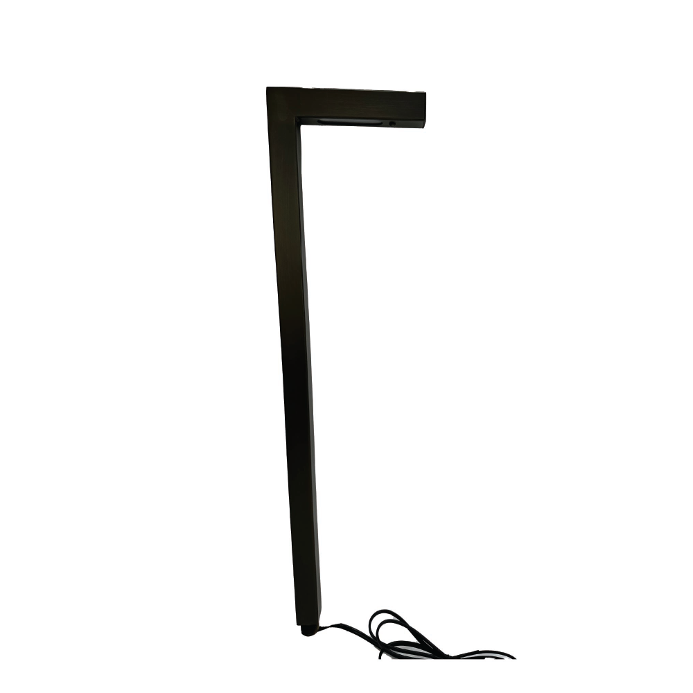 Modern L-Shaped LED Pathlight Solid Brass Low Voltage Landscape