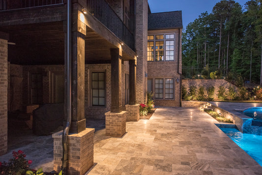 Antique Brass Down/Deck Cylinder Light