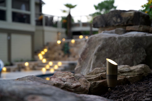 Antique Brass 2-12W adjustable Integrated 12v Spot Light