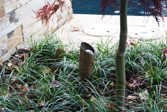 Antique Brass 12V Landscape Spotlight