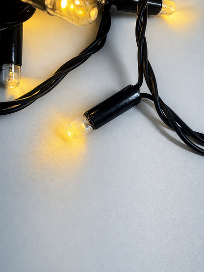 100 Warm White Wide-Angle LED Mini Lights – Coaxial Watertight Connection