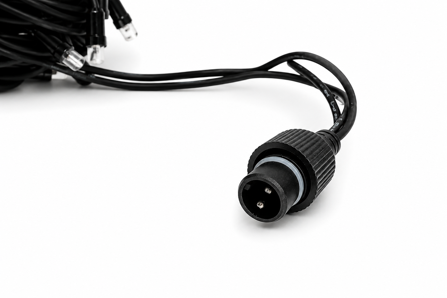 100 Warm White Wide-Angle LED Mini Lights – Coaxial Watertight Connection