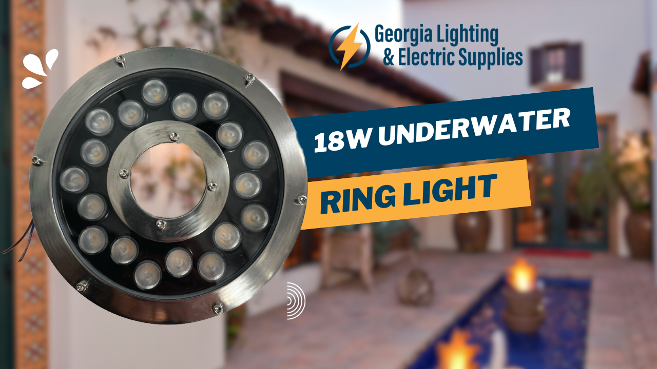 Underwater Fountain Ring Light 18W Submersible LED