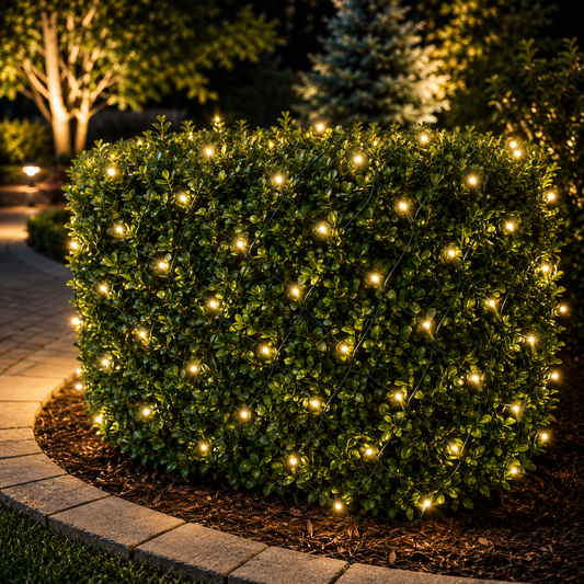 4' x 6' Professional LED Net Lights | 100 Warm White LEDs | 2700K | Contractor Grade