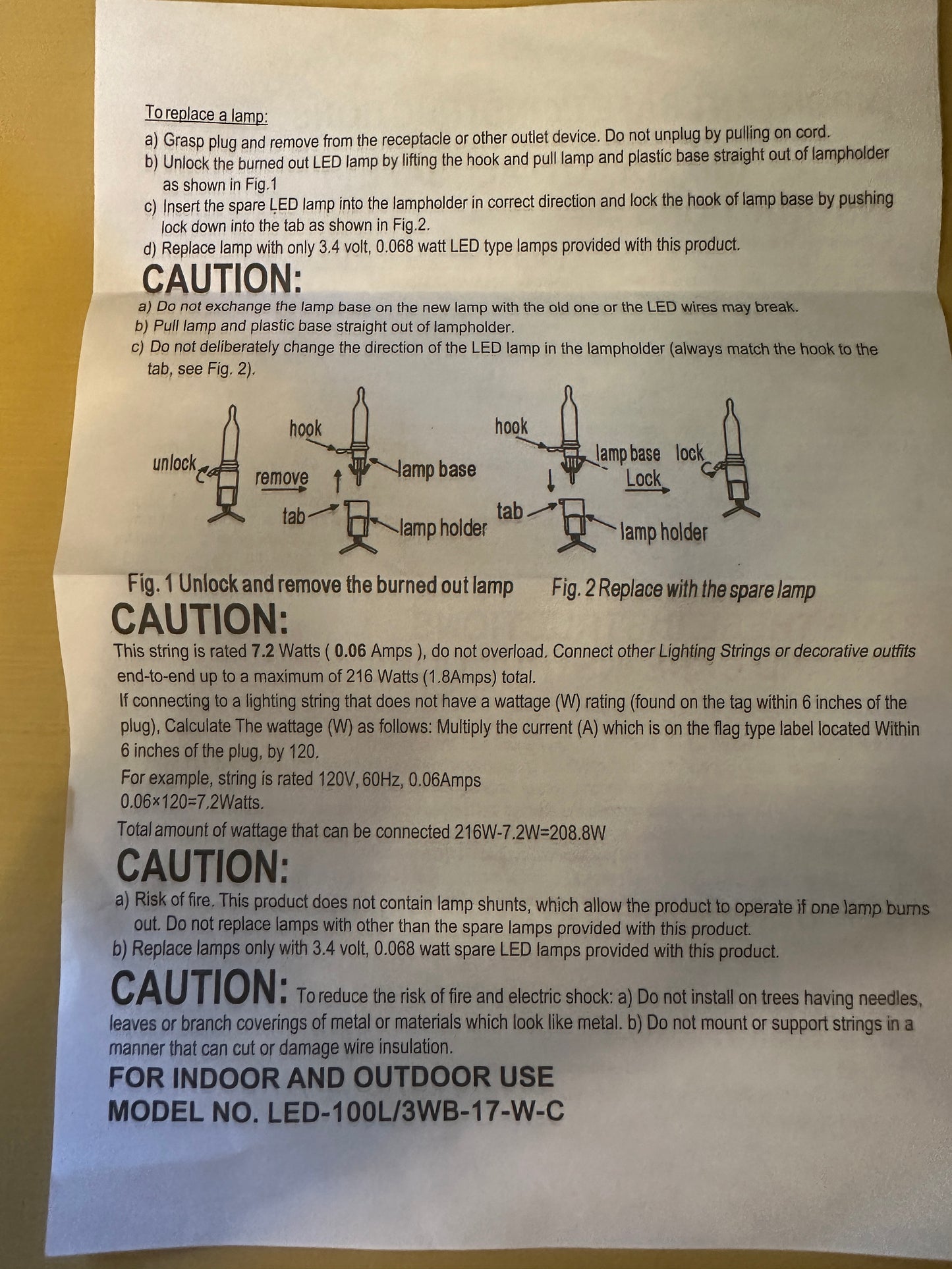 Product inspection and testing documentation for Home Accents Holiday LED Christmas string lights.